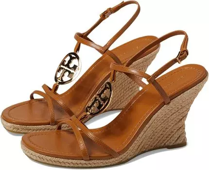 Туфли Tory Burch Capri Miller Espadrille Wedge 85 mm, цвет Caramel Corn/Wheat