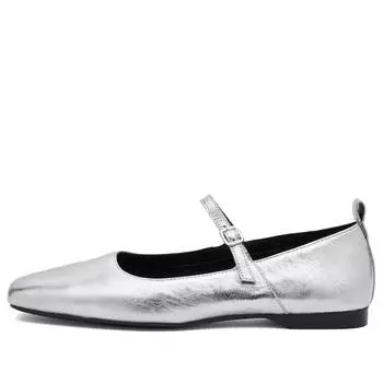 Туфли Vagabond Shoemakers Delia Ballet Shoe, серебряный