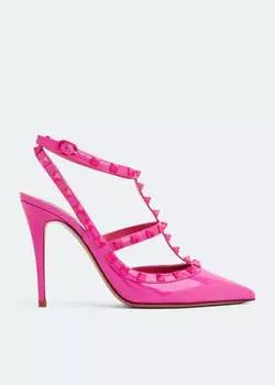 Туфли VALENTINO GARAVANI Rockstud pumps, розовый
