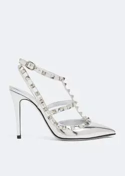 Туфли Valentino Garavani Rockstud, серебряный