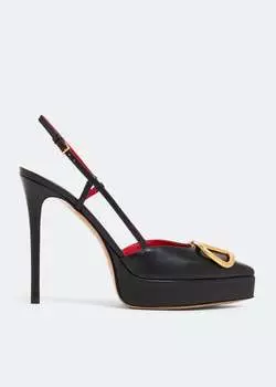 Туфли VALENTINO GARAVANI VLogo Signature platform pumps, черный