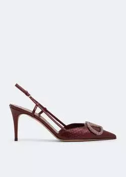Туфли VALENTINO GARAVANI VLogo Signature pumps , бордовый