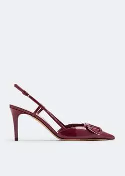 Туфли Valentino Garavani VLogo Signature Slingback, бордовый