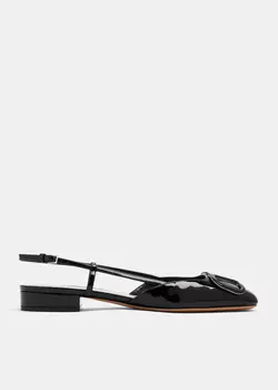 Туфли Valentino Garavani VLogo Signature Slingback, черный