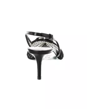 Туфли Valentino VLogo 60 из сетки и кожи с пяткой на пятке, черный