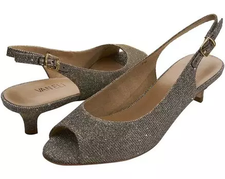 Туфли Vaneli Buckie, цвет Platinum Nizza Fabric