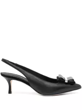Туфли Vara Bow с ремешком на пятке Ferragamo, черный
