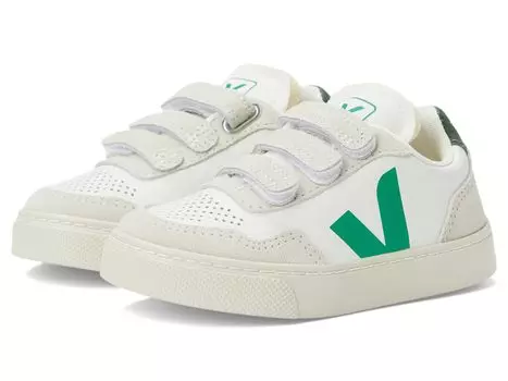 Туфли VEJA Kids Small V-90 Origanically Traced Leather, цвет Extra White/Emeraude
