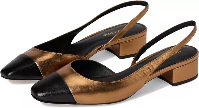 Туфли Veronica Beard Cecile Sling, цвет Black Dark Gold