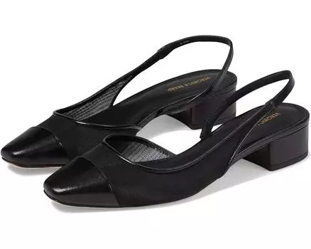 Туфли Veronica Beard Cecile Sling Mesh Slingbacks, цвет Black Mesh/Black Leather
