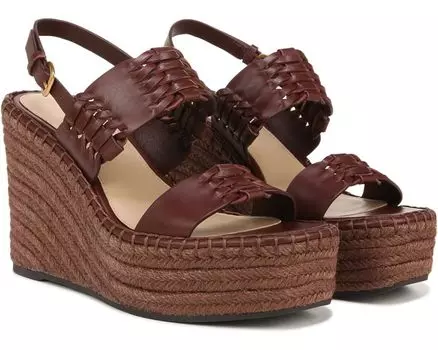 Туфли Veronica Beard Riya Espadrilles, цвет Cedar Brown Leather