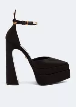 Туфли VERSACE Aevitas pointy platform pumps, черный
