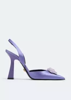 Туфли VERSACE La Medusa slingback pumps, фиолетовый