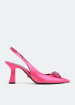 Туфли VERSACE La Medusa slingback pumps, розовый