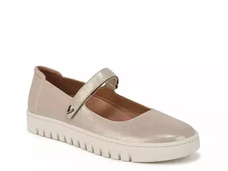 Туфли Vionic Uptown Mary Jane Slip-On, кожа золотистого металлика