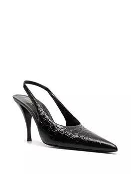 Туфли Viper 100 с ремешком на пятке Saint Laurent, черный