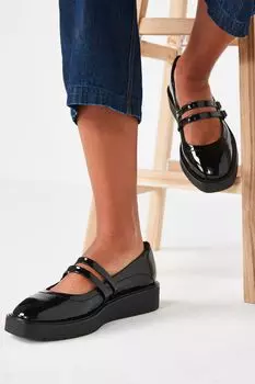 Туфли в стиле Мэри Джейн на низкой танкетке Forever Comfort Next, черный