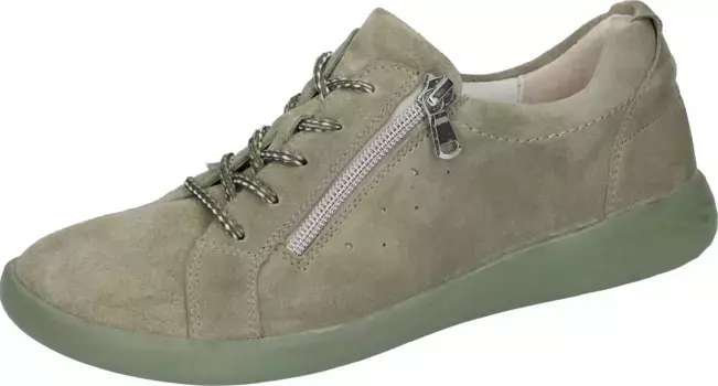 Туфли Waldlufer на шнуровке "H-CLO", комфортной ширины H = очень широкая обувь для отдыха, полуботинки, туфли на шнуровке, зеленый