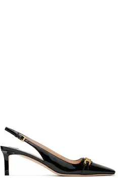 Туфли Whitney Slingback из черной лакированной кожи TOM FORD