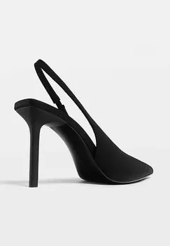 Туфли Wide Slingback Stradivarius, черный