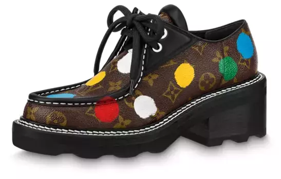 Туфли Yayoi Kusama X Beaubourg Mary Jane женские коричневые Louis Vuitton