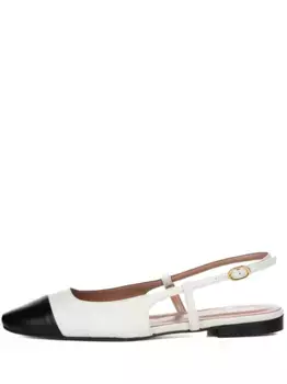 Туфли Yvelle в двух тонах Poche Paris, белый