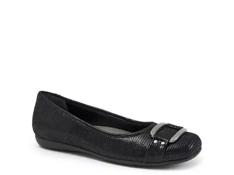 Туфли замшевые Trotters Sizzle со змеиным принтом, черный