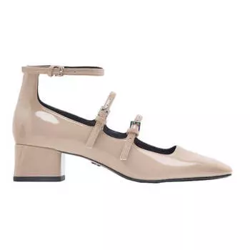 Туфли Zara Block Heel, бежевый