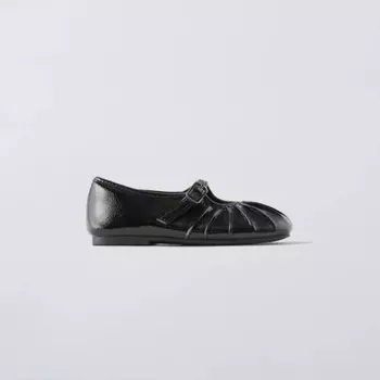 Туфли Zara Faux Patent, черный