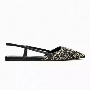 Туфли Zara Flat Slingback, мультиколор