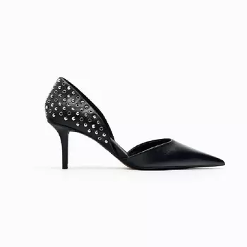 Туфли Zara Heel Studded, черный