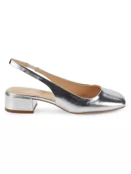 Туфли Zeus на пятке с пяткой на блочном каблуке Charles By Charles David, серебро