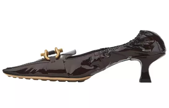 Туфли женские Bottega Veneta Mary Jane, темно-коричневый