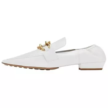 Туфли женские Bottega Veneta с пряжкой, белый