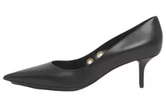 Туфли женские Burberry на высоком каблуке, черный