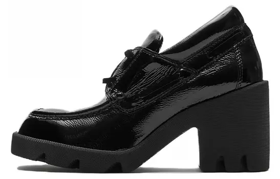 Туфли женские Burberry на высоком каблуке, черный