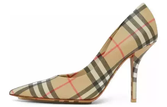 Туфли женские Burberry на высоком каблуке, коричневый