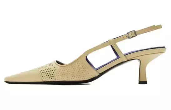 Туфли женские Burberry на высоком каблуке, желтый