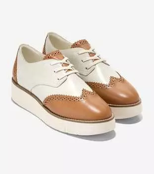 Туфли женские Cole Haan, цвет dark caramel-ivory