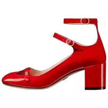 Туфли женские Dior Aime на высоком каблуке, красный
