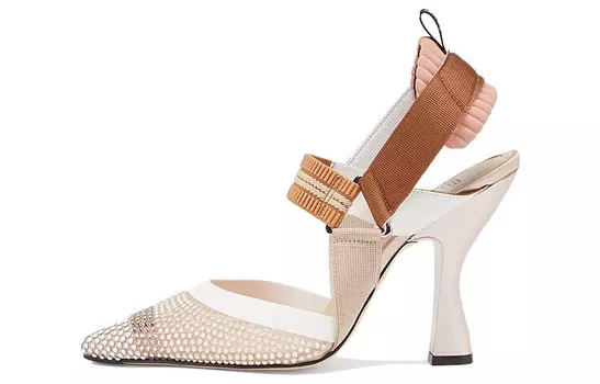 Туфли женские Fendi Colibri, бежевый