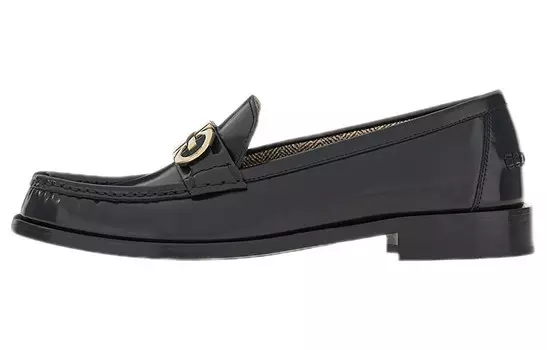 Туфли женские Ferragamo Gancini с пряжкой, черный