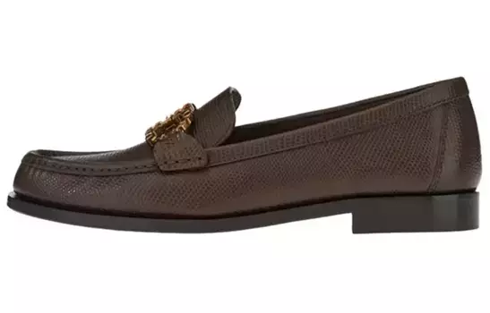 Туфли женские Ferragamo Gancini, темно-коричневй / зеленый