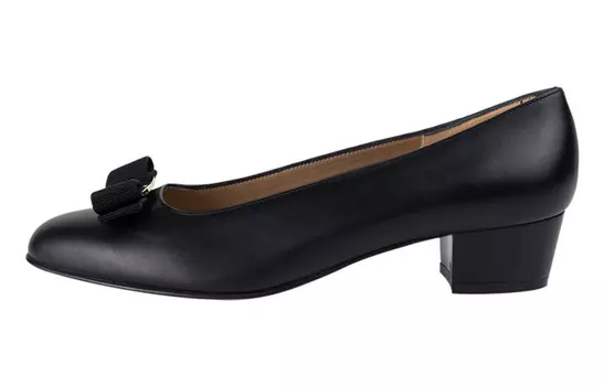 Туфли женские Ferragamo на высоком каблуке, черный