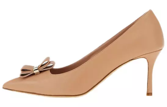 Туфли женские Ferragamo на высоком каблуке, розовый