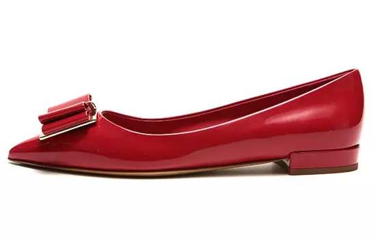 Туфли женские Ferragamo с пряжкой, красный