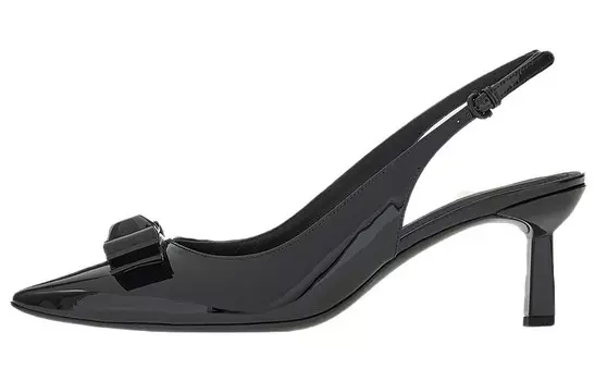 Туфли женские Ferragamo Vara на высоком каблуке, черный