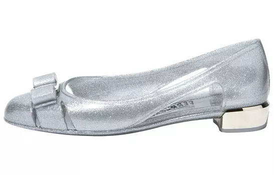 Туфли женские Ferragamo Vara, серебристый