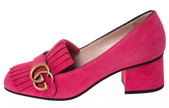 Туфли женские Gucci на каблуке, розовый