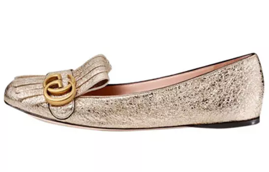 Туфли женские Gucci с пряжкой, золотой